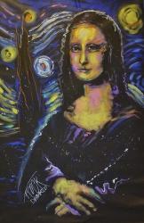 Mona Lisa Starry Night | Obraz na stenu
