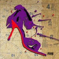 Purple Bow Heel | Obraz na stenu