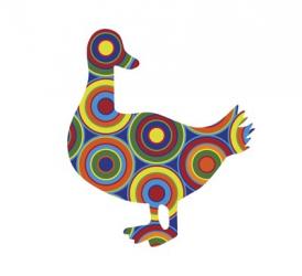 Duck Abstract Circles | Obraz na stenu