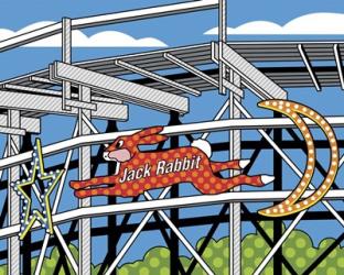 Jack Rabbit Roller Coaster | Obraz na stenu