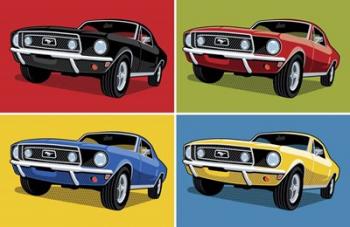 1968 Mustang Classic Car | Obraz na stenu