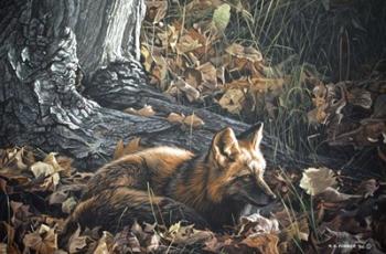 Autumn Leaves- Red Fox | Obraz na stenu