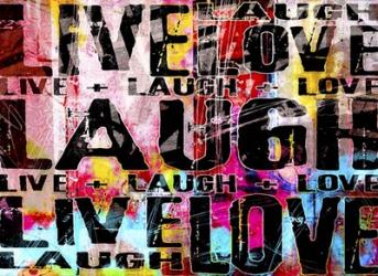 Live Love Laugh Landscape | Obraz na stenu