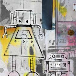 Mum And Son Robots | Obraz na stenu