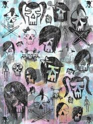 Skull Collage | Obraz na stenu