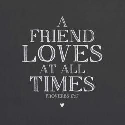 A Friend Loves At All Times | Obraz na stenu