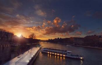 Bateaux Mouches Sunset | Obraz na stenu