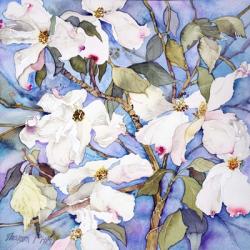 Dogwoods, White | Obraz na stenu