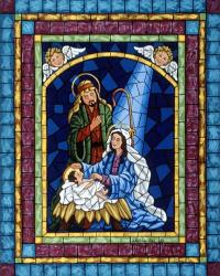 Stained Glass Nativity | Obraz na stenu
