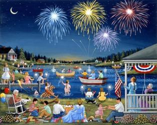 Lakeside on the Fourth | Obraz na stenu