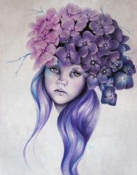 Hydrangea - Pixie Blossoms | Obraz na stenu