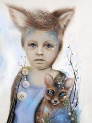 A Boy and his Fox - Only Friend in the World | Obraz na stenu