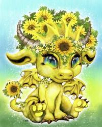 Sunflower Lil DragonZ | Obraz na stenu
