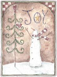 Joy Primitive Snowman | Obraz na stenu