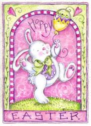 Easter Bunny with Balloon | Obraz na stenu