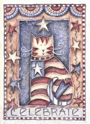 Celebrate Patriotic Cat | Obraz na stenu