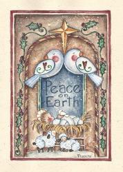 Peace on Earth Doves and Nativity | Obraz na stenu