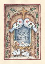 Peace on Earth Doves and Nativity | Obraz na stenu