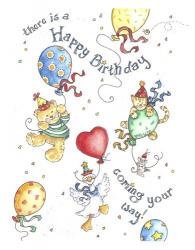 Happy B-Day Coming Your Way | Obraz na stenu