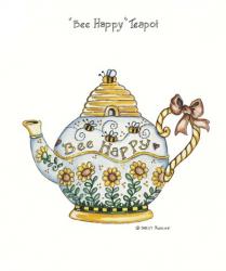 Bee Happy Teapot | Obraz na stenu
