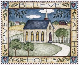 Believe (Faith, Hope, Love) | Obraz na stenu