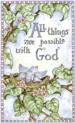 All Things Are Possible With God | Obraz na stenu