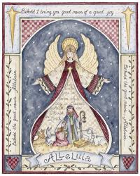 Alleluia Angel Nativity | Obraz na stenu