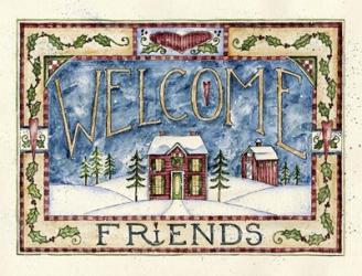Welcome Friends - Christmas | Obraz na stenu