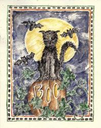 BOO Cat on Pumpkin | Obraz na stenu
