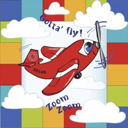 Gotta' Fly Happy Plane Block | Obraz na stenu
