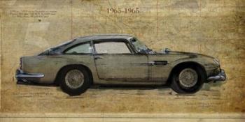 No. 5 Aston Martin DB5 | Obraz na stenu