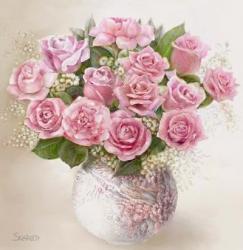 Vase with Roses | Obraz na stenu