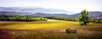 Summer Landscape Wagon | Obraz na stenu