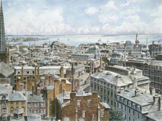 Boston,  East From St. House 1876 | Obraz na stenu