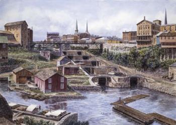 Lockport NY, Lockport 5's, c.1865 | Obraz na stenu