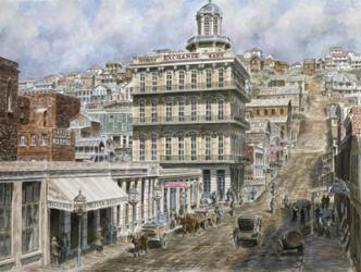 San Francisco, Knob Hill 1854 | Obraz na stenu