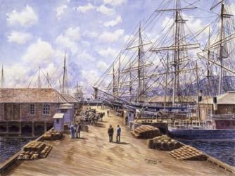 Wellington Wharf, Well. N.2, c.1898 | Obraz na stenu