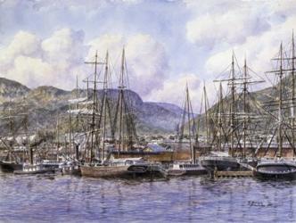 Honolulu Harbor, c.1898 | Obraz na stenu