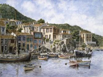 Kokkari Samos, Greece, Fisherman's Corner | Obraz na stenu