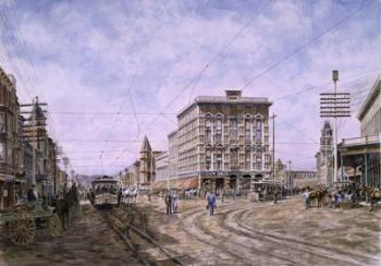 Los Angeles,  Looking South From Main & Spring | Obraz na stenu