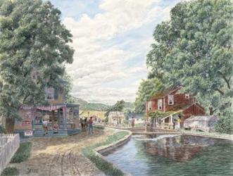 Summertime, Morris Canal | Obraz na stenu