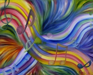 Colorful Rainbow Music Notes | Obraz na stenu