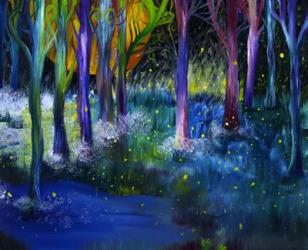 Fireflies Forest | Obraz na stenu
