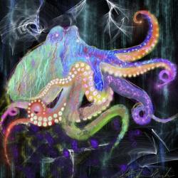 Electric Octopus | Obraz na stenu