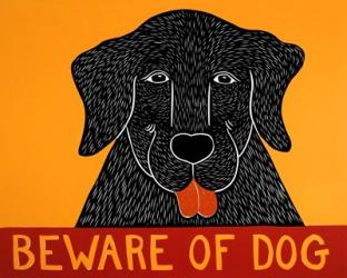 Beware of Dog Black | Obraz na stenu