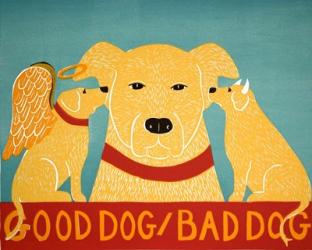 Good Dog Bad Dog Yellow | Obraz na stenu