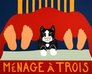 Menage A Trois Black Cat | Obraz na stenu