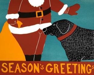 Seasons Greetings Black | Obraz na stenu