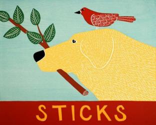 Sticks Yellow | Obraz na stenu