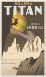 Rock Climbing On Titan | Obraz na stenu
